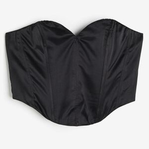 H&M Divided Women's S Black Corset Top
